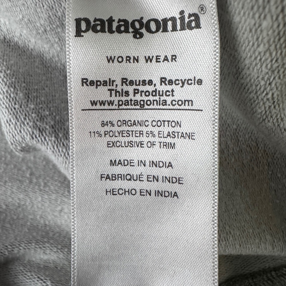 Patagonia Organic Cotton Flying Fish Trident Sweatshirt Gray Mens XL Long Sleeve - Picture 6 of 9